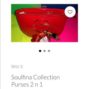 Red Soulfina Collection Purses 2 n 1
